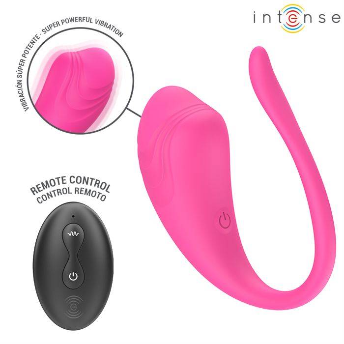 INTENSE - OVO VIBRATÃRIO ROSA OLIVIA COM CONTROLE REMOTO