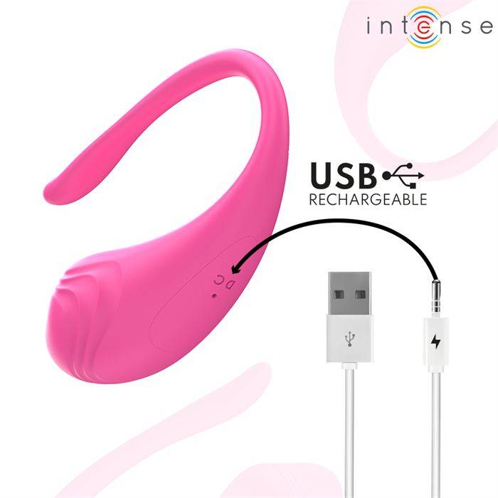INTENSE - OVO VIBRATÃRIO ROSA OLIVIA COM CONTROLE REMOTO