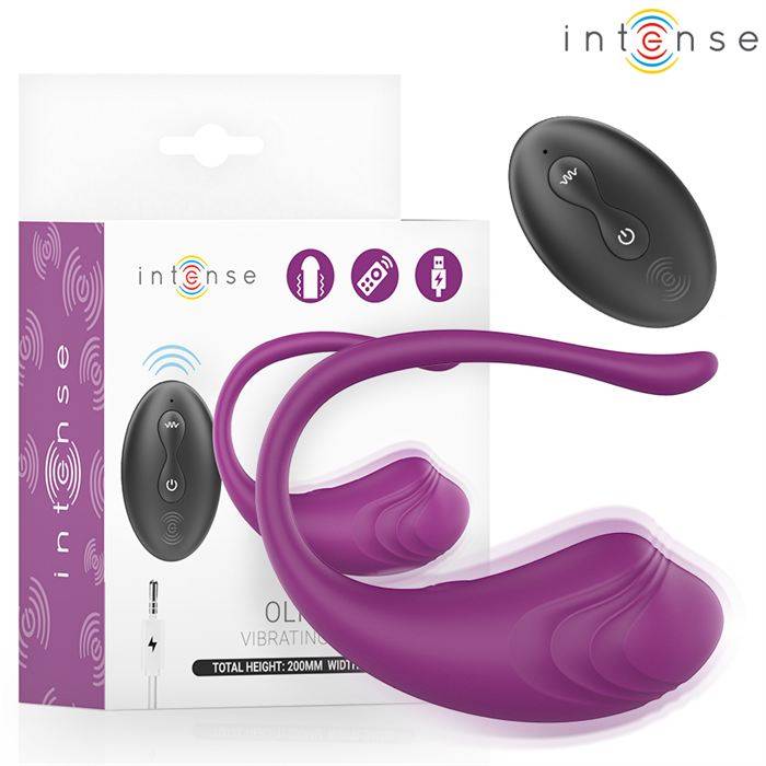 INTENSE - OVO VIBRATÃRIO ROXO OLIVIA COM CONTROLE REMOTO