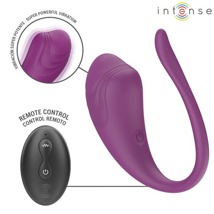 INTENSE - OVO VIBRATÃRIO ROXO OLIVIA COM CONTROLE REMOTO