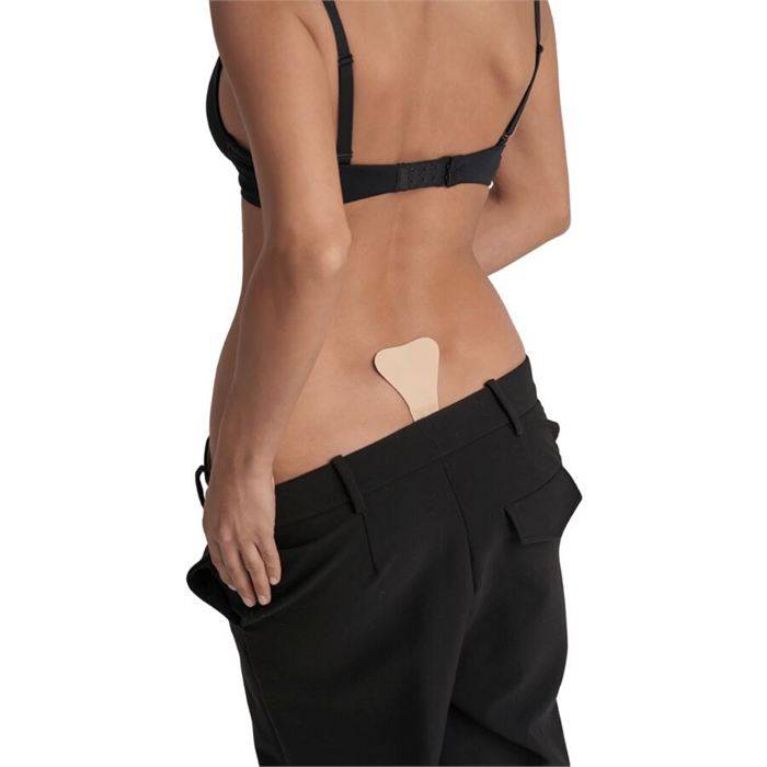 BYE-BRA - TANGA ADHESIVO BEIGE TALLA ÃNICA