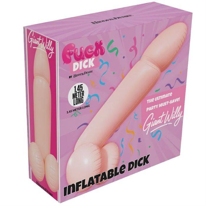HIDDEN DESIRE - PÃNIS INFLÃVEL GIGANTE WILLY 145 CM