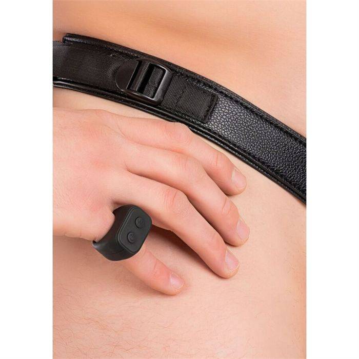 HIDDEN DESIRE - INFERNO MANGA PENIANA VIBRATÃRIA COM STRAP-ON 16 CM