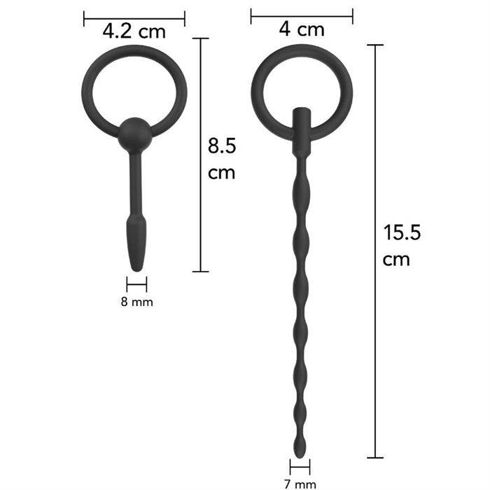 HIDDEN DESIRE - EXTREME STARTER CONJUNTO DE PLUGS URETRAIS 2 UNIDADES