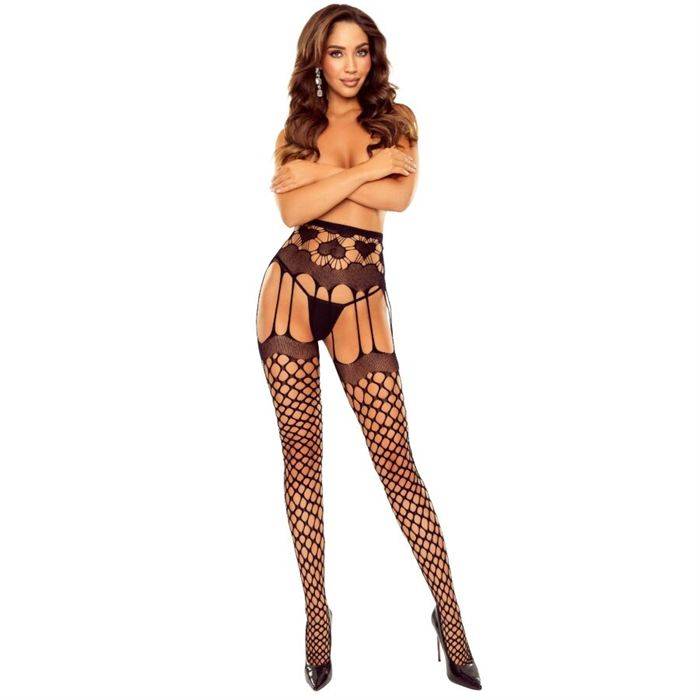 PASSION - S031 BLACK FISHNET TIGHT...