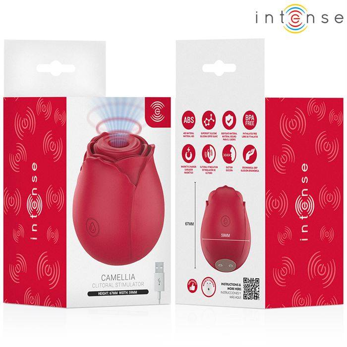 INTENSE - CAMELLIA CLITORAL SUCTION ROSE BY WAVES BORDEAUX