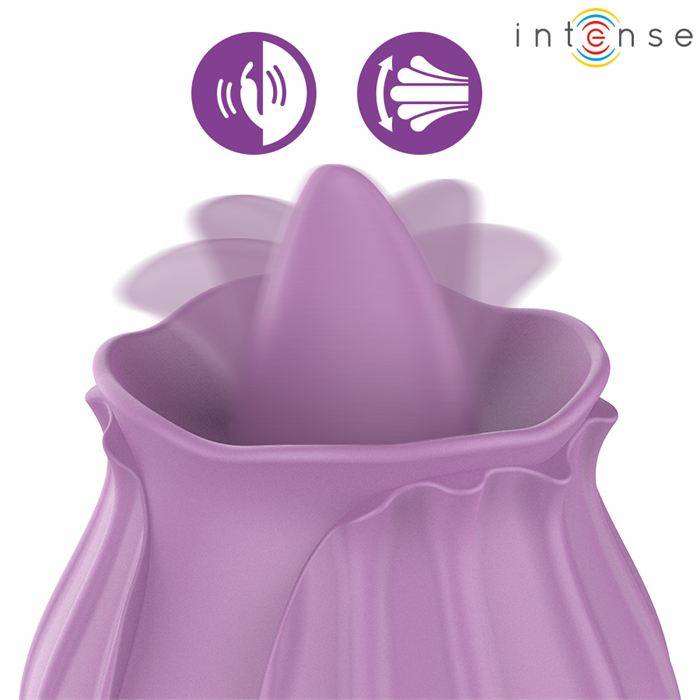 INTENSE - AZALEA FLOWER CLIT STIMULATING 10 VIBRATIONS PURPLE