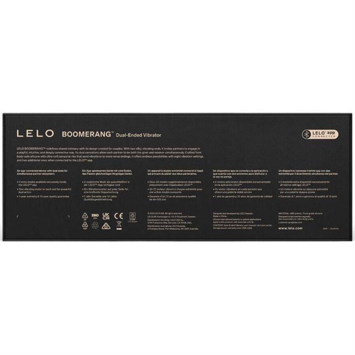 LELO - BOOMERANG DOUBLE ENDED VIBRATOR CORAL RED