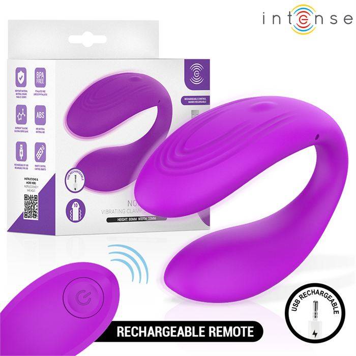 INTENSE - NORA ESTIMULADOR DE CLIPE VIBRATÃRIO ROXO