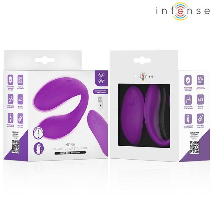 INTENSE - NORA ESTIMULADOR DE CLIPE VIBRATÃRIO ROXO