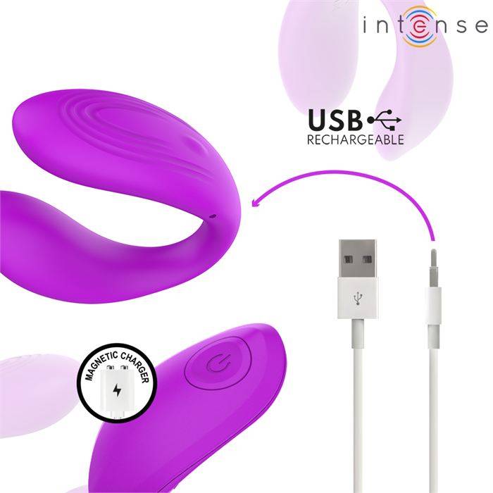 INTENSE - NORA ESTIMULADOR DE CLIPE VIBRATÃRIO ROXO