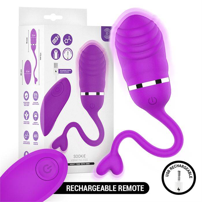 INTENSE - SOOKIE OVO VIBRATÃRIO COM CONTROLE REMOTO ROXO