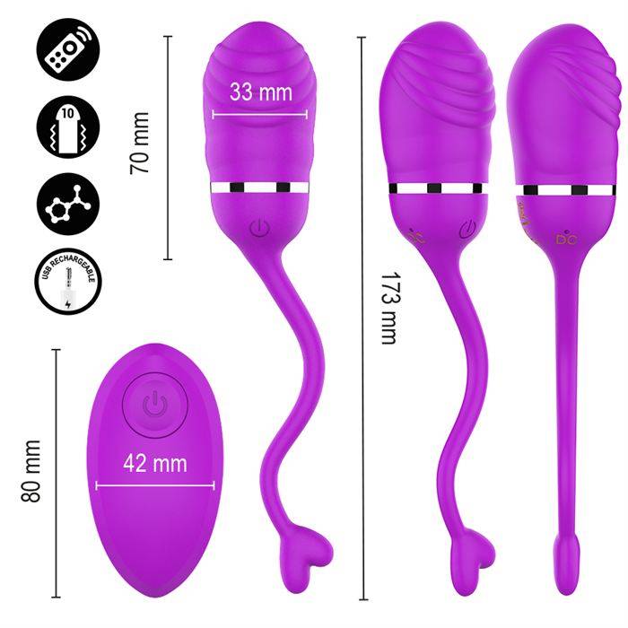INTENSE - SOOKIE OVO VIBRATÃRIO COM CONTROLE REMOTO ROXO