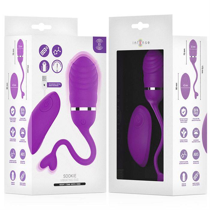 INTENSE - SOOKIE OVO VIBRATÃRIO COM CONTROLE REMOTO ROXO
