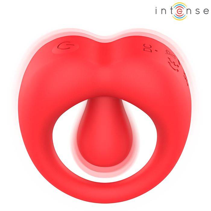 INTENSE - RUSSELL ANILLO VIBRADOR CON ESTIMULACIÃN DE CLÃTORIS ROJO