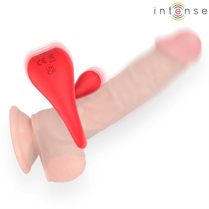INTENSE - RUSSELL ANILLO VIBRADOR CON ESTIMULACIÃN DE CLÃTORIS ROJO