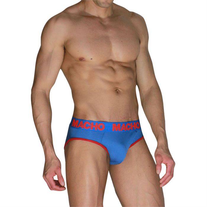 MACHO - MCH005 CLASSIC SLIP BLUE + RED XL