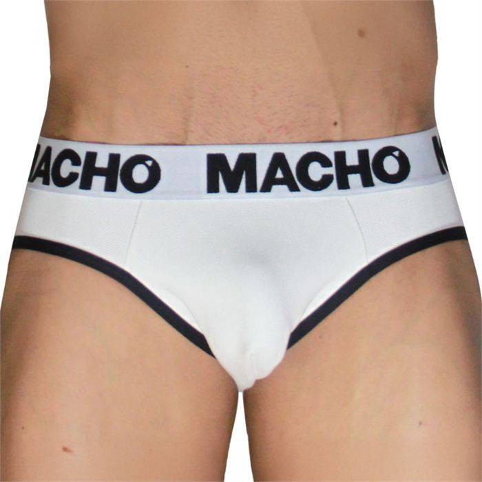 MACHO - MCH006 CLASSIC SLIP WHITE + BLACK XL