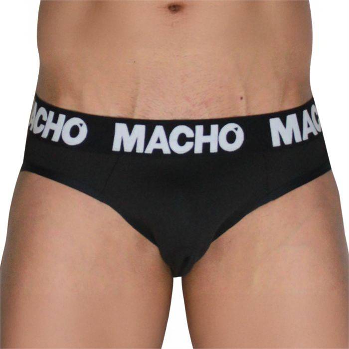 MACHO - MCH007 CLASSIC SLIP BLACK + BLACK XL