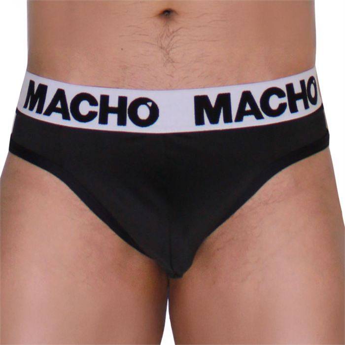 MACHO - MTG002 BLACK/BLACK THONG L
