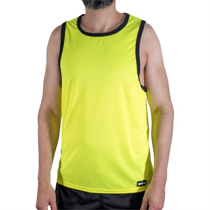 MACHO - CMV001 YELLOW GYM T-SHIRT S/M
