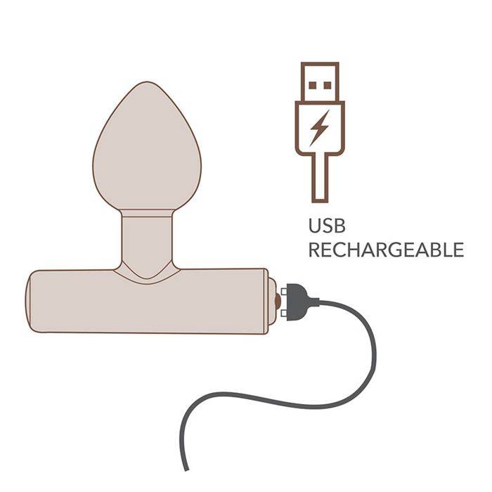 ROCKS-OFF - NOVA ASTRYX RECHARGEABLE PREMIUM & POWERFUL ANAL PLUG 16 FUNCTION BLACK
