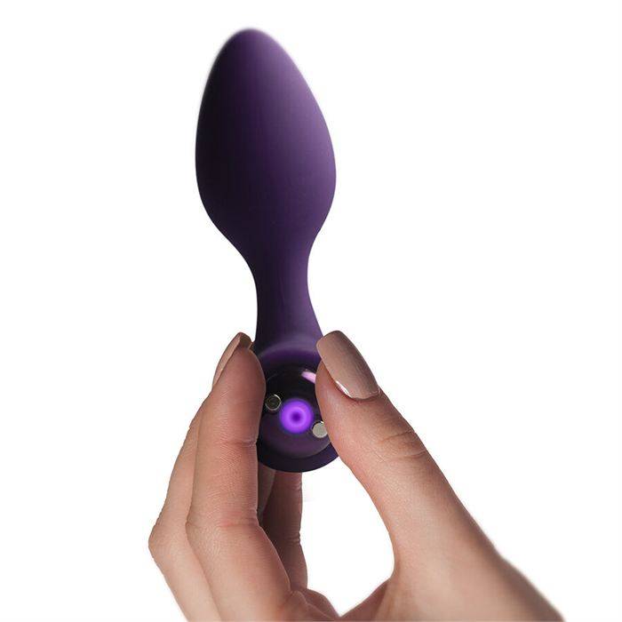 ROCKS-OFF - NOVA SOLARIS RECHARGEABLE SLIM & POWERFUL ANAL PLUG 16 FUNCTION PURPLE
