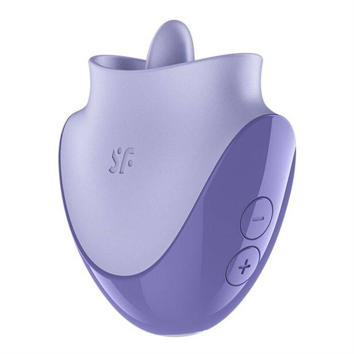 SATISFYER - TONGUE DANCER CLITORAL STIMULATOR WITH VIBRATION AND PULSATIONS LILAC