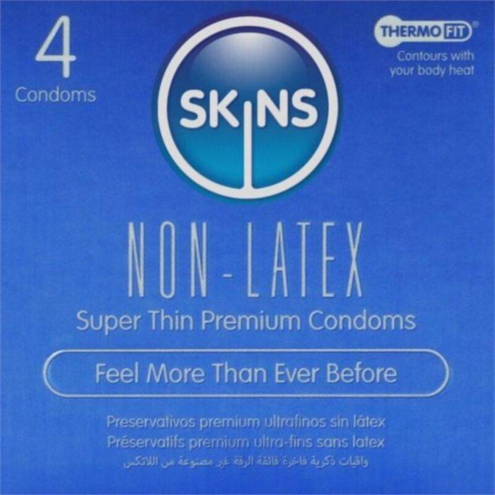 SKINS - LATEX-FREE CONDOMS PACK OF 4