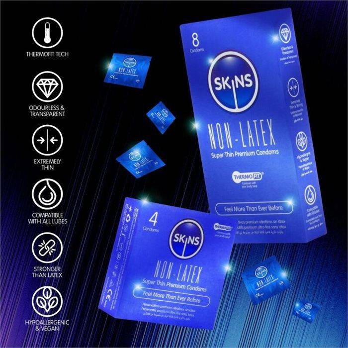 SKINS - LATEX-FREE CONDOMS PACK OF 8