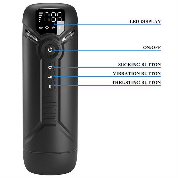 PRETTY LOVE - AETOLA MULTIFUNCTION AUTOMATIC MASTURBATOR BLACK