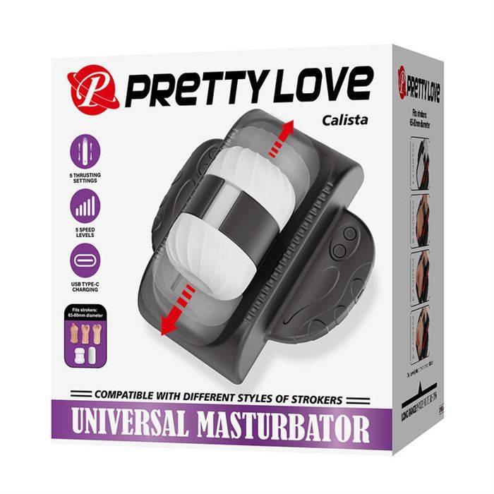 PRETTY LOVE - CALISTA UNIVERSAL AUTOMATIC MASTURBATOR BLACK