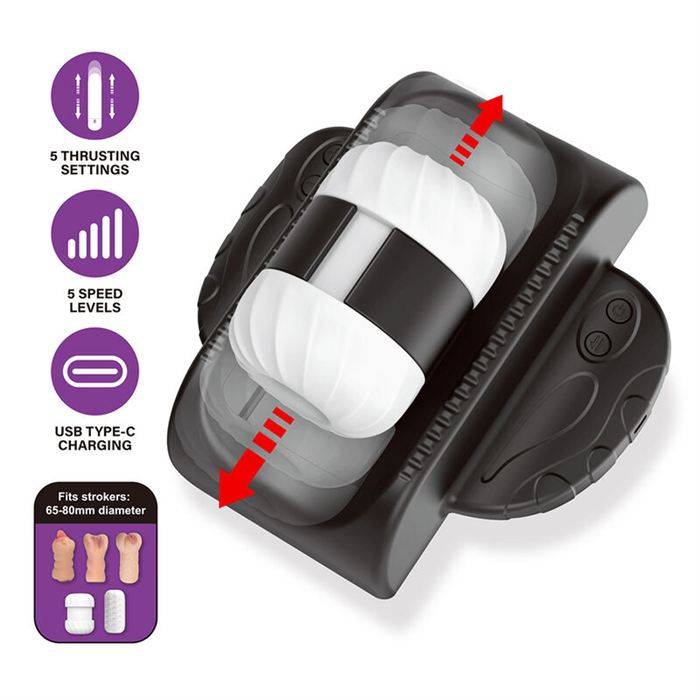 PRETTY LOVE - CALISTA UNIVERSAL AUTOMATIC MASTURBATOR BLACK