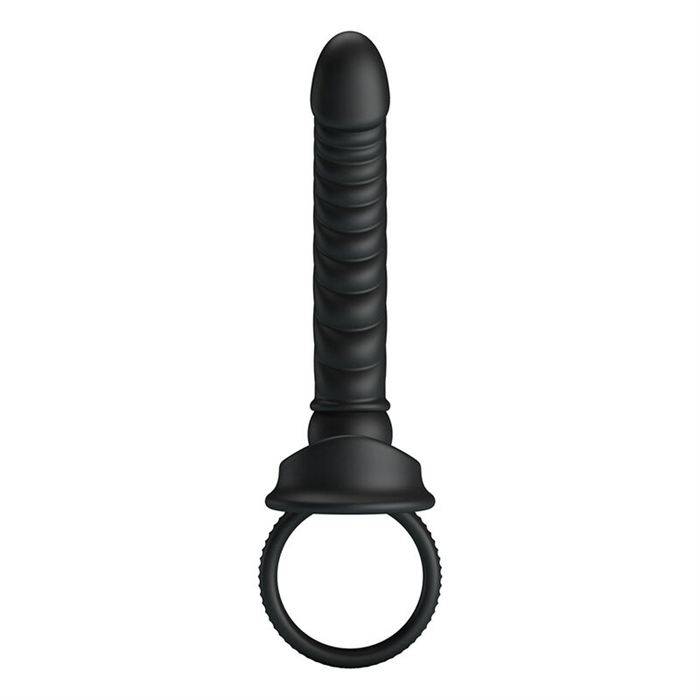 PRETTY LOVE - MERRITT ANAL VIBRATOR WITH RING AND VIBRATION BLACK