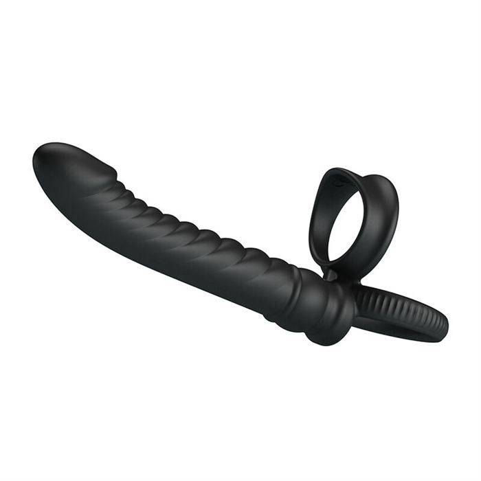PRETTY LOVE - MERRITT ANAL VIBRATOR WITH RING AND VIBRATION BLACK