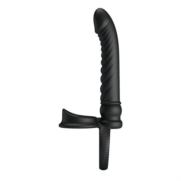 PRETTY LOVE - MERRITT ANAL VIBRATOR WITH RING AND VIBRATION BLACK