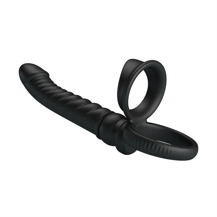 PRETTY LOVE - MERRITT ANAL VIBRATOR WITH RING AND VIBRATION BLACK