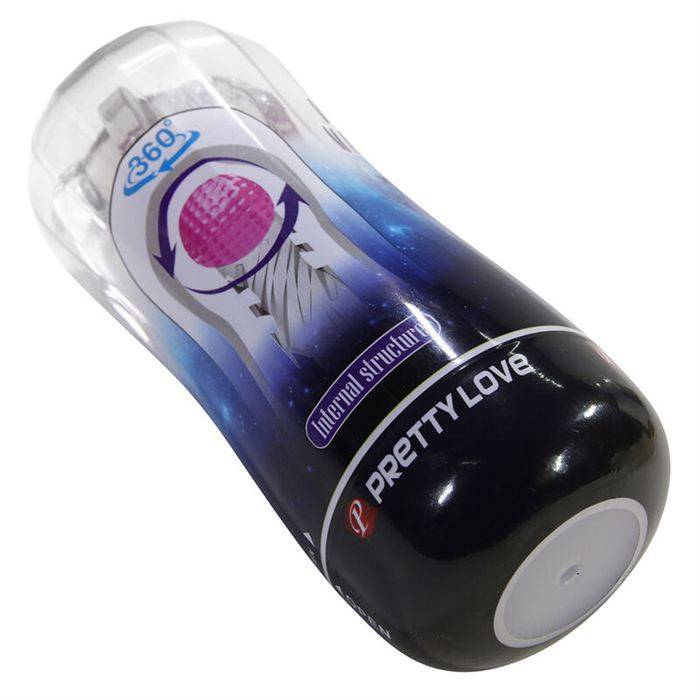 PRETTY LOVE - 360Âº TEXTURED MASTURBATION CUP CLEAR