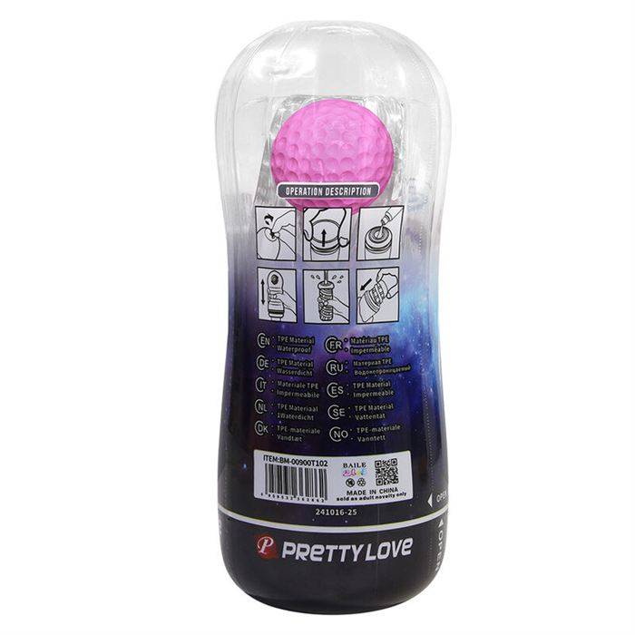 PRETTY LOVE - 360Âº TEXTURED MASTURBATION CUP CLEAR