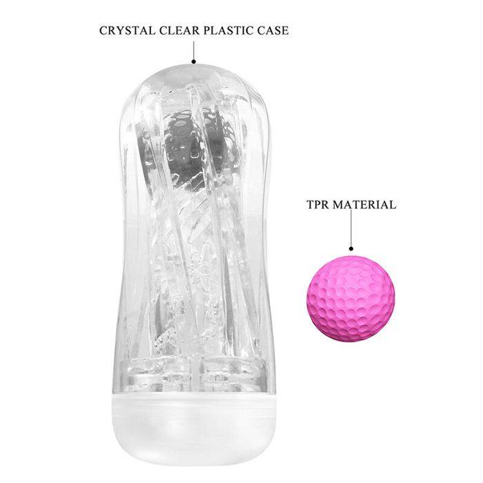 PRETTY LOVE - 360Âº TEXTURED MASTURBATION CUP CLEAR
