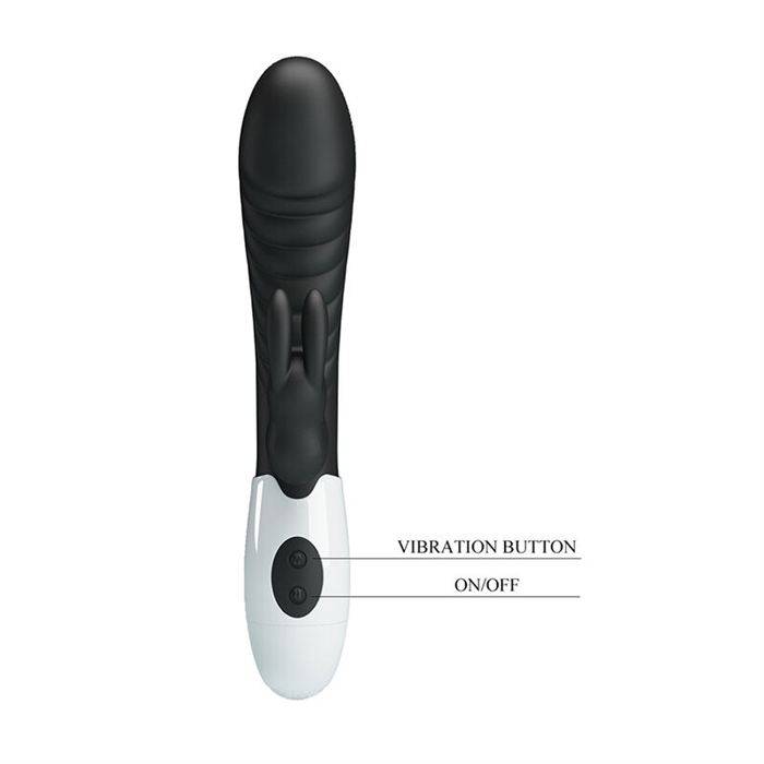PRETTY LOVE - NAUGHTY BUNNY 30 FUNCTION RABBIT VIBRATOR BLACK