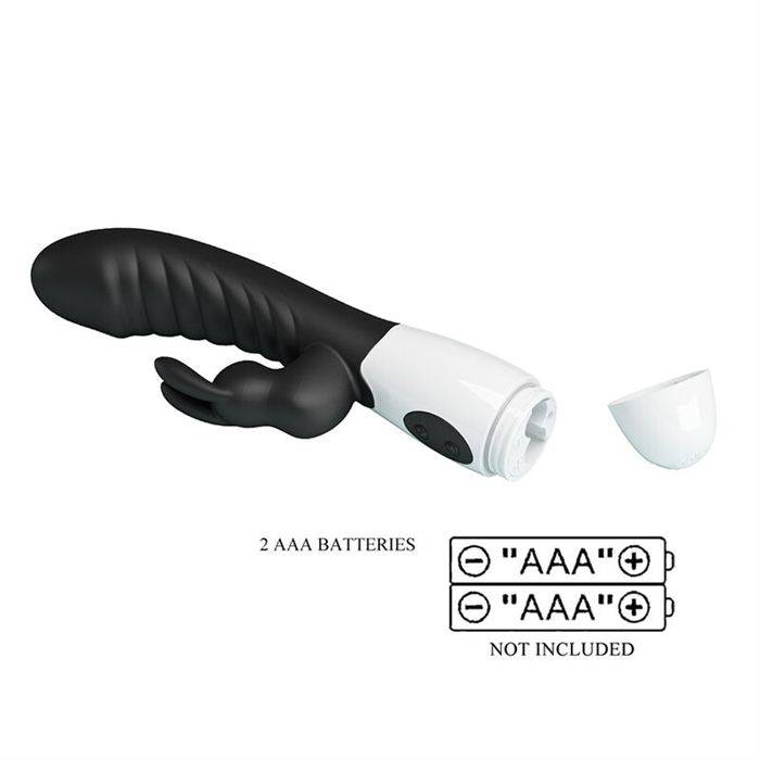 PRETTY LOVE - NAUGHTY BUNNY 30 FUNCTION RABBIT VIBRATOR BLACK
