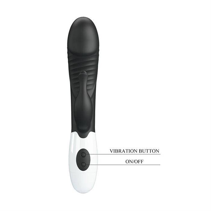 PRETTY LOVE - RASMUSSEN 30 FUNCTION RABBIT VIBRATOR BLACK