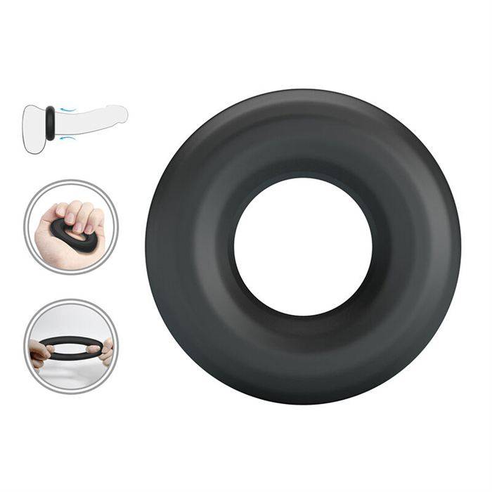 CRAZY BULL - URBAN SUPER SOFT SILICONE COCK RING BLACK