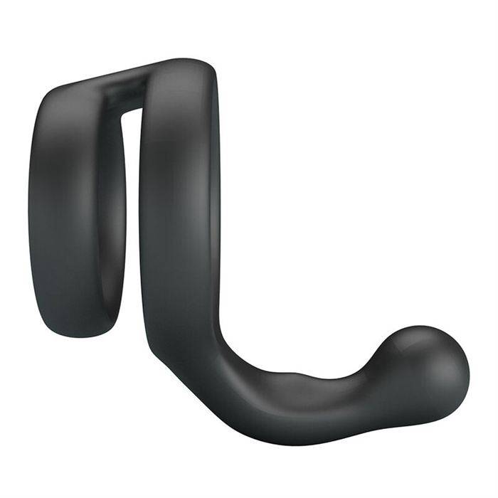 CRAZY BULL - YANCY DOUBLE COCK AND BALL RING BLACK