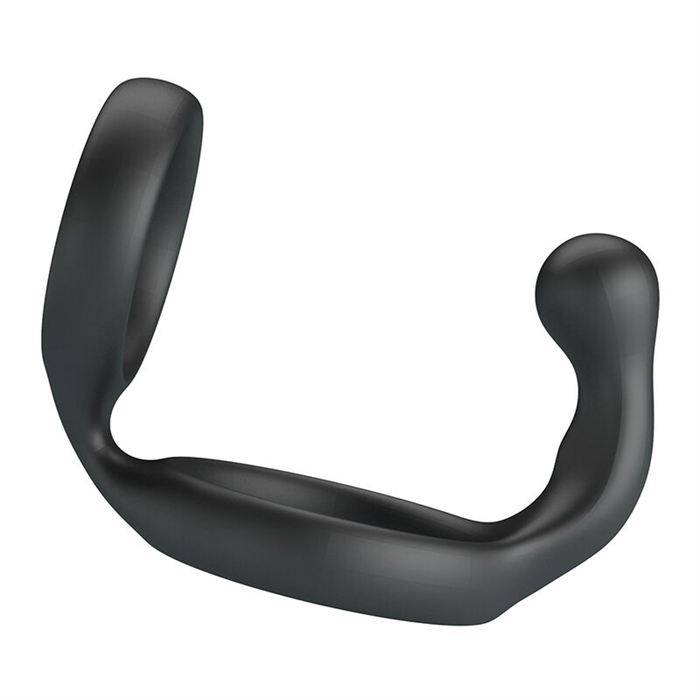 CRAZY BULL - FLORIAN DOUBLE COCK AND BALL RING BLACK