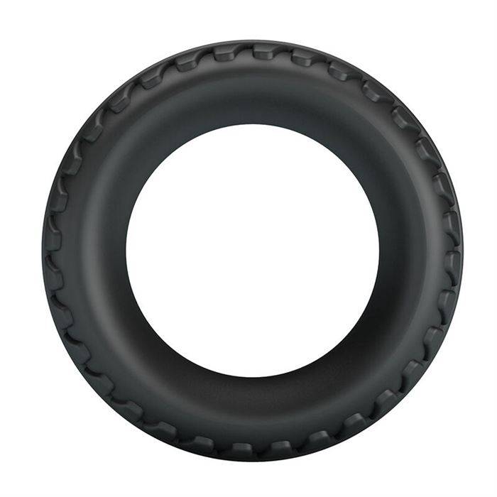 CRAZY BULL - MERRITT TEXTURED SILICONE COCK RING BLACK
