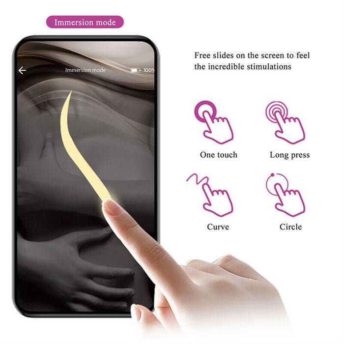 PRETTY LOVE - KLAY THRUSTING EGG VIBRATOR APP CONTROL PURPLE