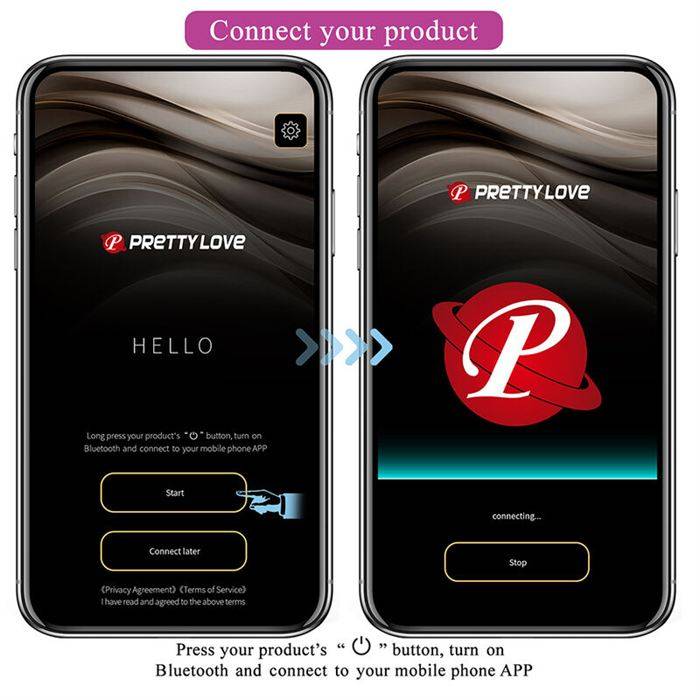 PRETTY LOVE - KLAY THRUSTING EGG VIBRATOR APP CONTROL PURPLE