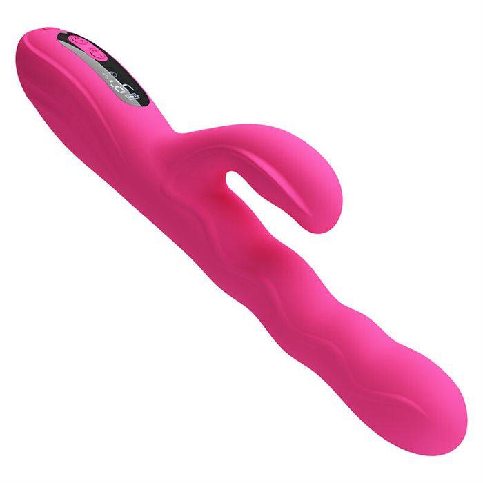 PRETTY LOVE - WINTERS MULTIFUNCTION RABBIT VIBRATOR WITH LED DISPLAY PINK